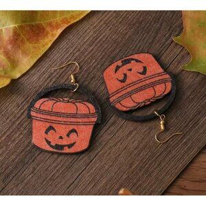 HALLOWEEN McBucket Trick or Treat Bucket Earrings NEW